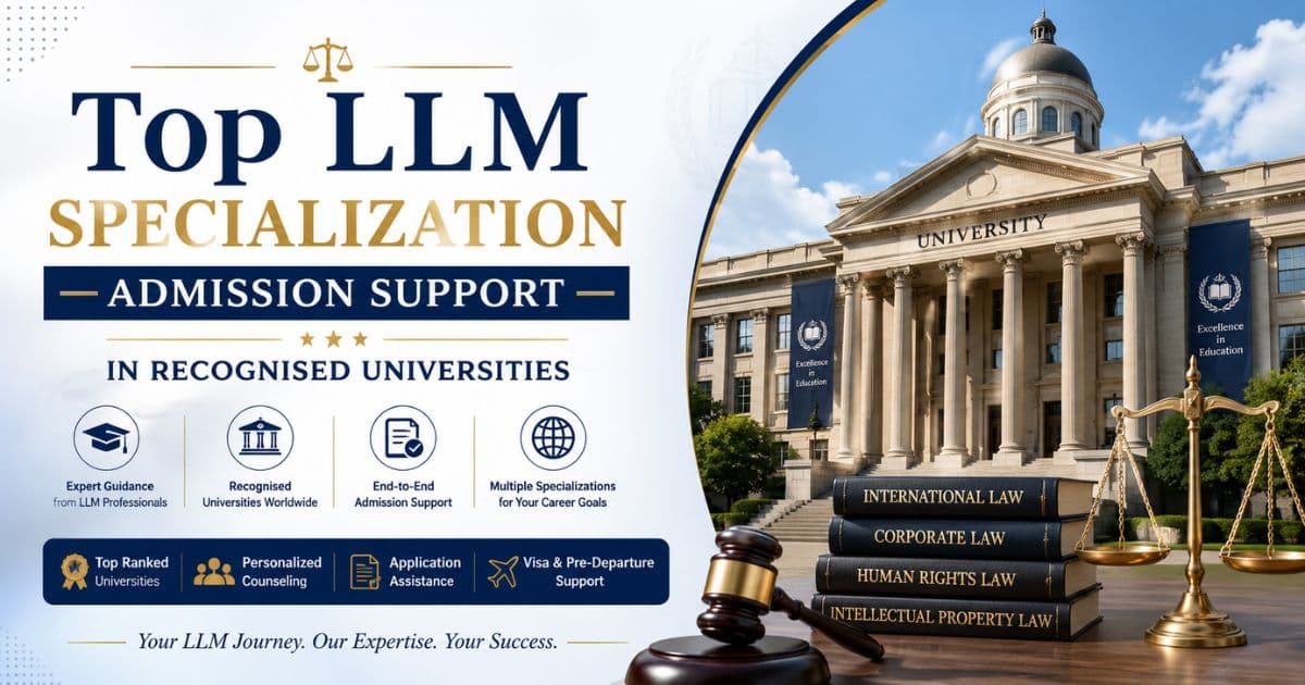 Top LLM Specialization Admission Support in Recognised Universities
