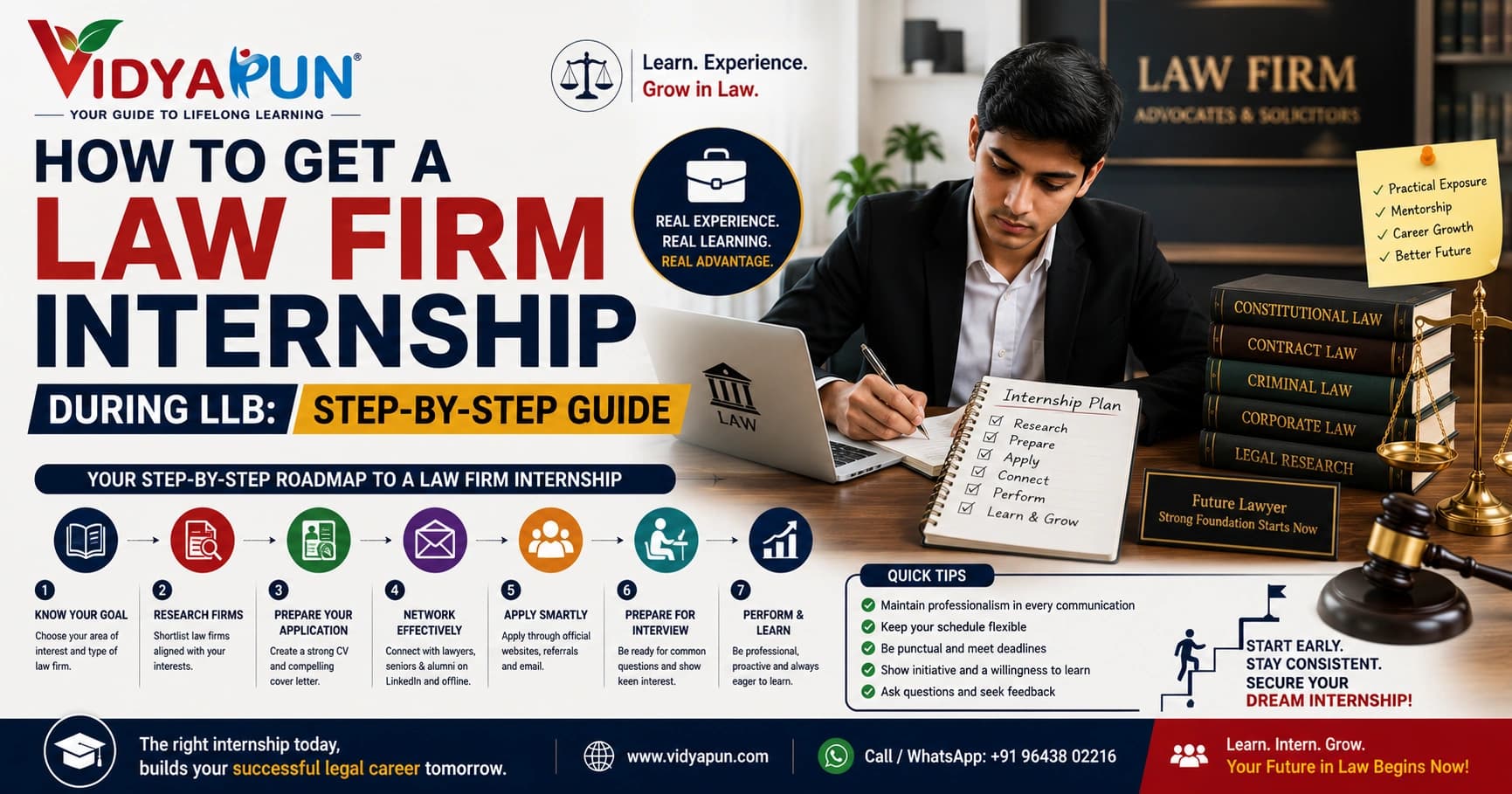 How to Get a Law Firm Internship During LLB: Step-by-Step Guide