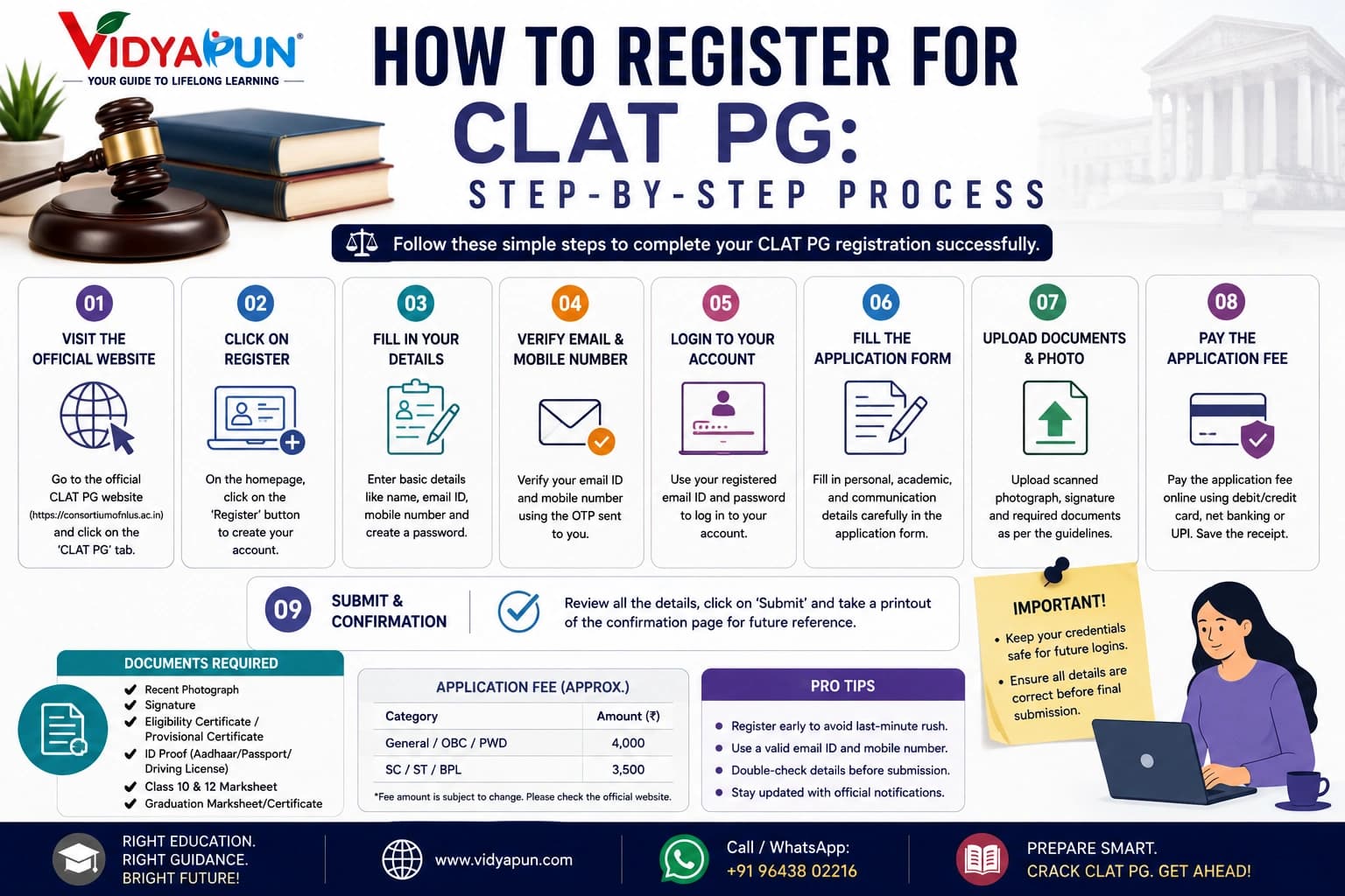 How to Register for CLAT PG: Step-by-Step Process