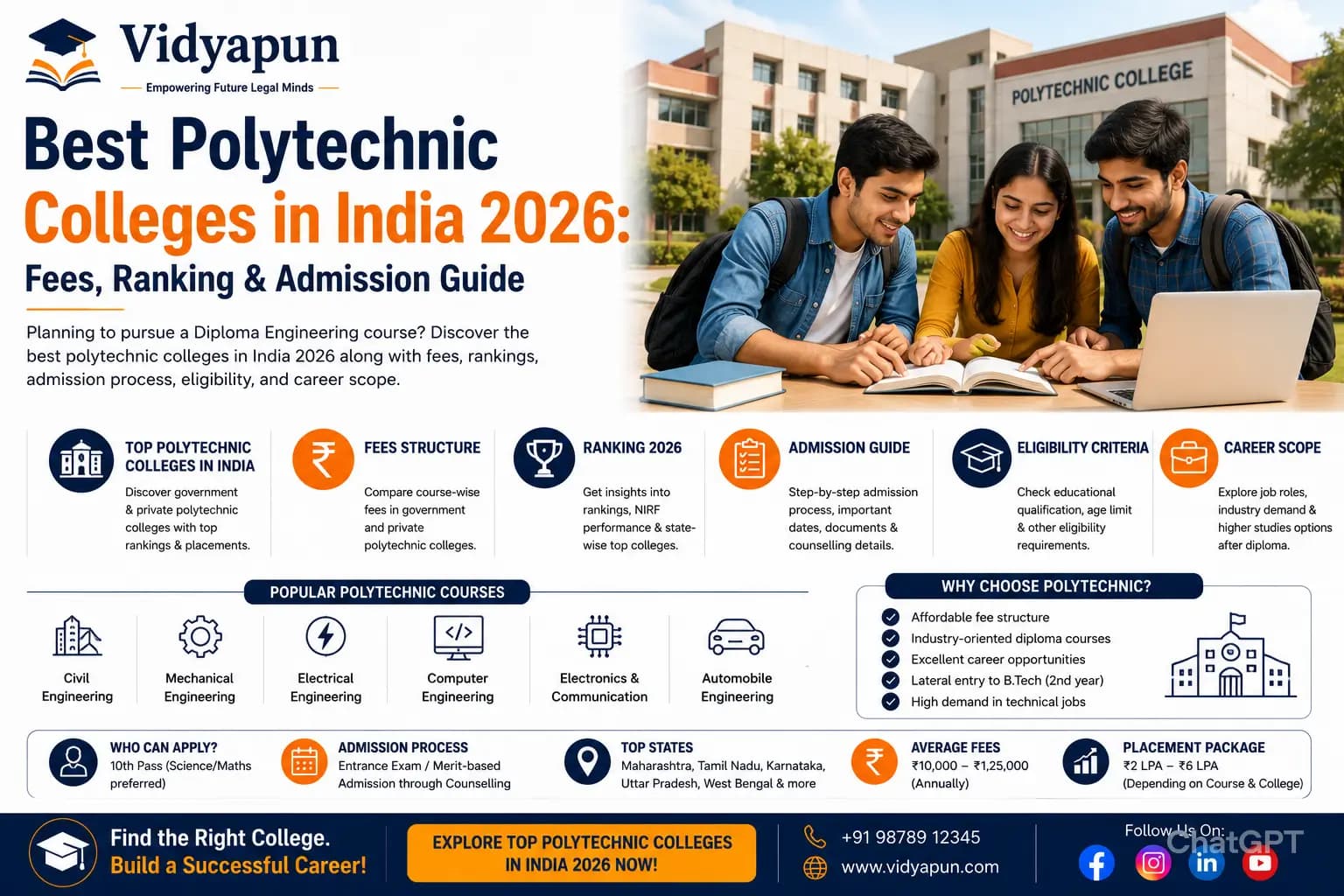Best Polytechnic Colleges in India 2026