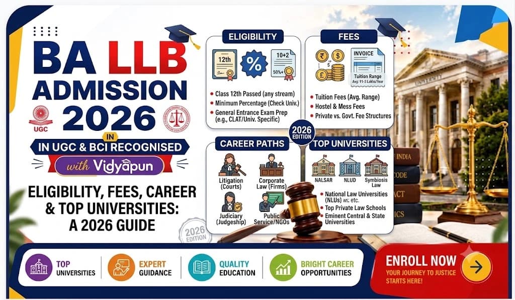 BA LLB Admission 2026: Eligibility, Fees, Career & Top Universities