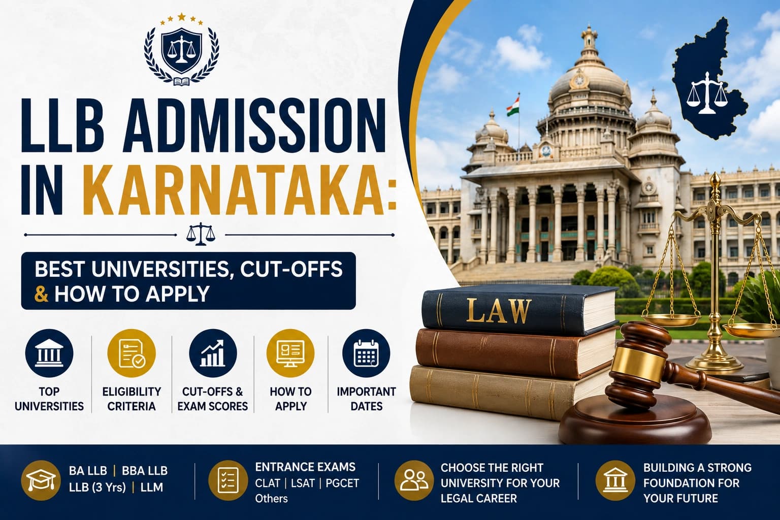 LLB Admission in Karnataka: Best Universities, Cut-Offs & How to Apply