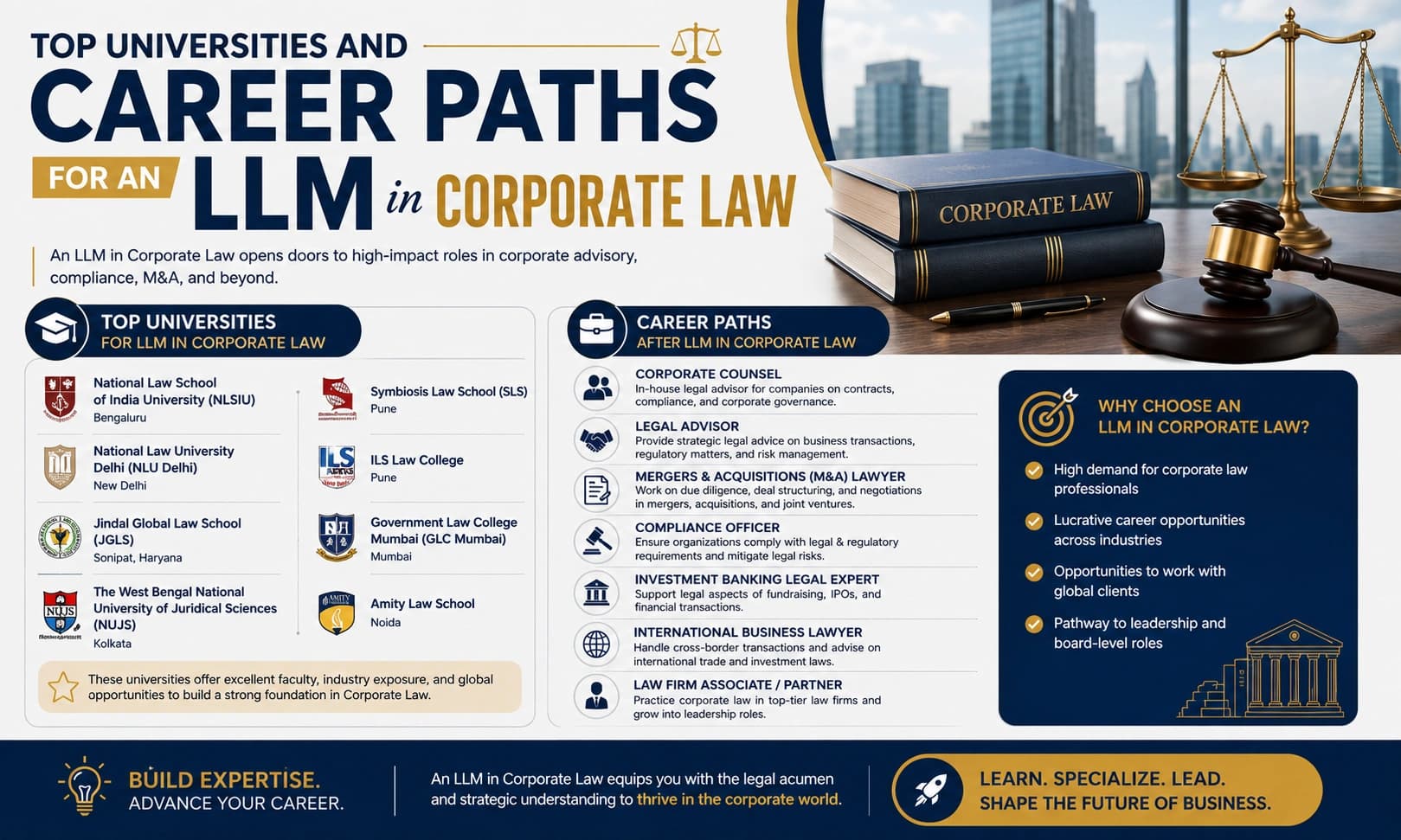 Top Universities and Career Paths for an LLM in Corporate Law