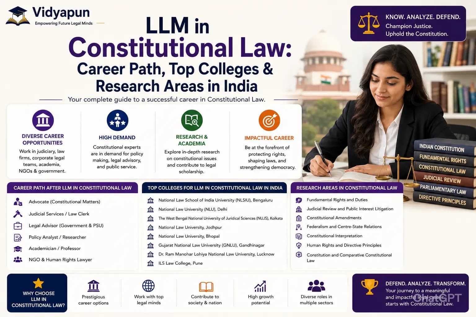 LLM in Constitutional Law: Career, Colleges & Research India