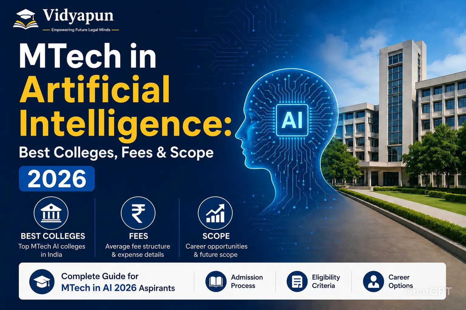 MTech in Artificial Intelligence: Colleges, Fees & Scope 2026