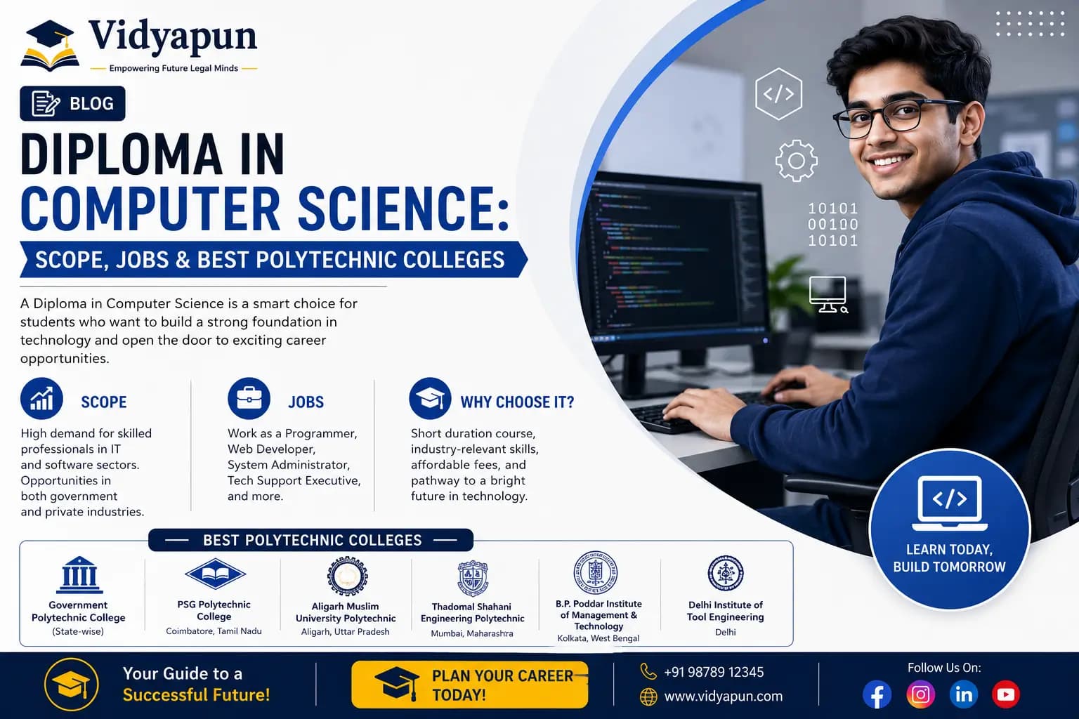 Diploma in Computer Science: Scope, Jobs & Best Colleges