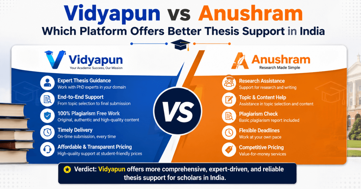 Vidyapun vs Anushram Which Platform Offers Better Thesis Support in India